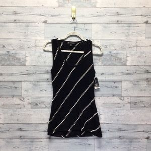 Medium INC International Concepts sleeveless striped sweater